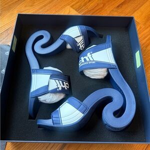 MSCHF Blue and White Slide Flipped Flop Sandals… ONLY PAIR ON THE MARKET